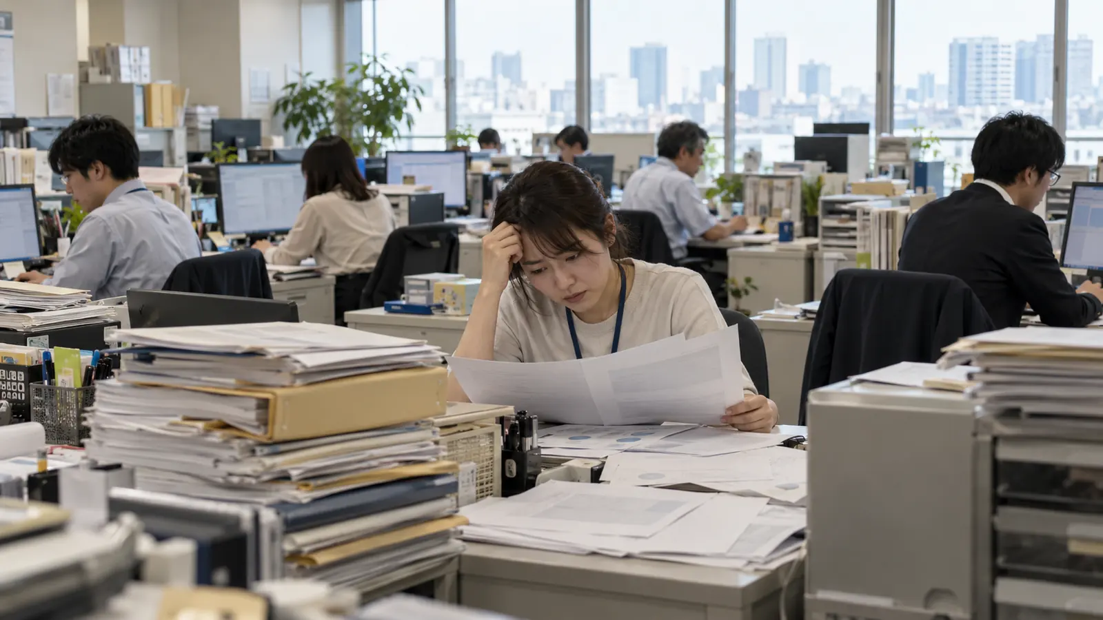 属人化・人手不足のイメージ